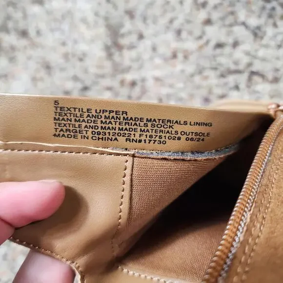 Cat & Jack Microsuede Fashion Toddler Girl's Size 5 Boots - Brown With Faux Fur - Picture 9 of 9